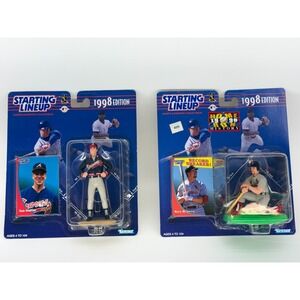 Starting Lineup Tom Glavine Mark McGwire 1998 MLB Figures Kenner Lot